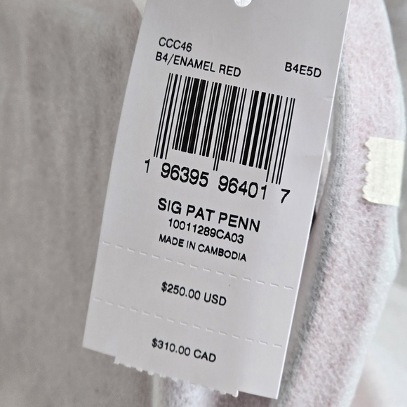 *NWT* COACH Penn Shoulder Bag In Signature Leather, Color - Brass/Enamel Red - Picture 4 of 5